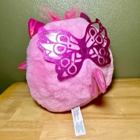 Pink Rainbowcorns Zuru Plush Butterfly Wings Unicorn Horn Belly Heart Hair Clip - Picture 4 of 12